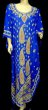 画像1: エジプト製カフタンハリジドレス☆コバルトブルー (1)