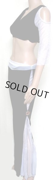 画像2: チョリ&パンツセット☆シフォンスリーブベルト☆ホワイト (2)