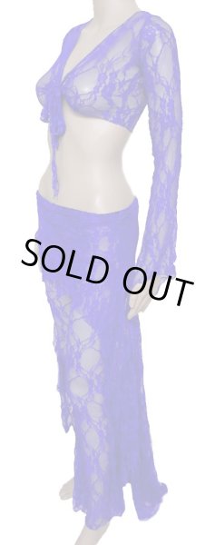 画像2: ♥HANAN♥チョリ&パンツセット/レース3ピースセット/ロイヤルブルー (2)