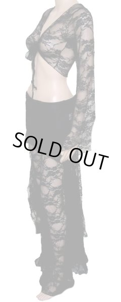 画像2: ♥HANAN♥チョリ&パンツセット/レース3ピースセット/ブラック (2)