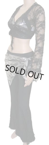 画像2: ♥HANAN♥チョリ&パンツセット/ラメトップス&チョリ&パンツ/シルバー (2)