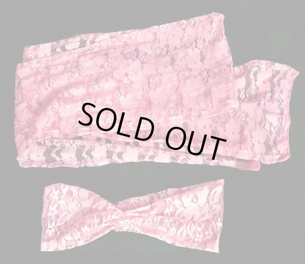 画像3: エジプト製ロマンティックレースバラディドレス☆ベビーピンク☆ (3)