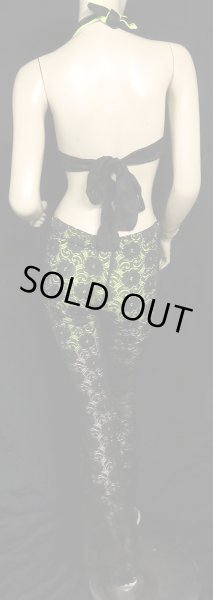 画像2: ♥HANAN/ハナン♥オールインワンレースパンツ☆ネオンイエロー×ブラック (2)