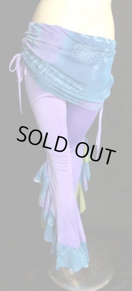 画像3: ♥HANAN/ハナン♥ヒップスカーフストレッチパンツ☆ラベンダー×ランダム☆ (3)