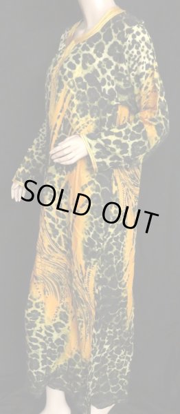 画像2: モロッコのガラベーヤ☆イエローレオパード☆ (2)