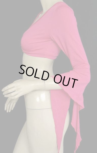 画像2: ストレッチカシュクールチョリ☆フューシャピンク (2)