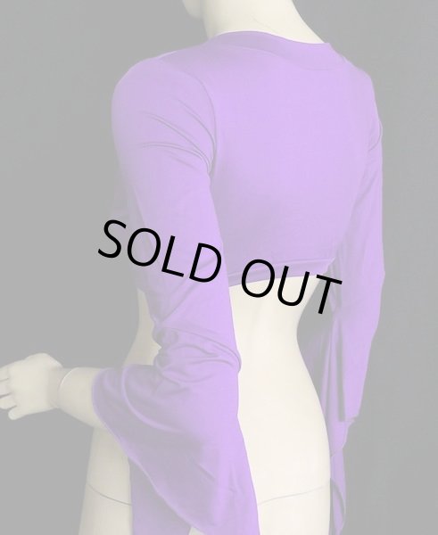 画像3: ストレッチカシュクールチョリ☆パープル (3)