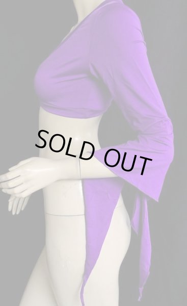 画像2: ストレッチカシュクールチョリ☆パープル (2)