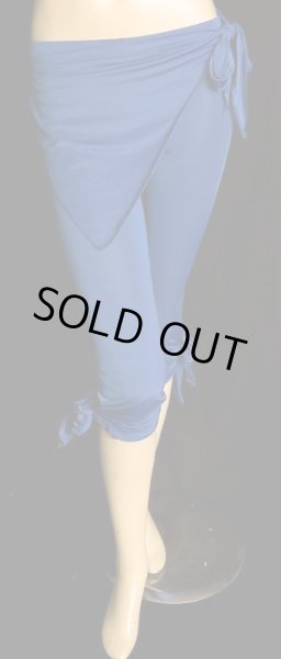 画像3: ♥HANAN/ハナン♥ヒップスカーフストレッチパンツ☆シンプルブルー☆ (3)