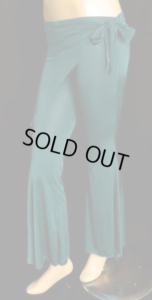 画像2: ♥HANAN/ハナン♥ヒップスカーフストレッチパンツ☆ピーコックグリーン☆ (2)