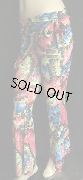 画像2: ♥HANAN/ハナン♥ヒップスカーフストレッチパンツ☆ヒッピーピーコック☆ (2)