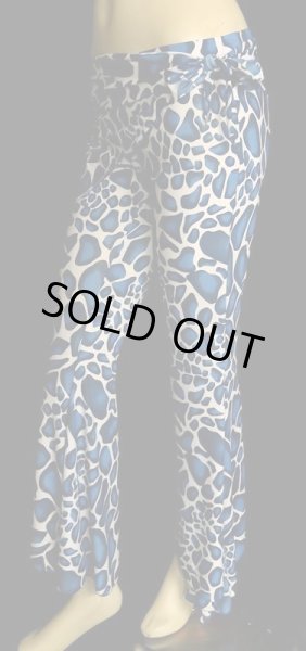 画像2: ♥HANAN/ハナン♥ヒップスカーフストレッチパンツ☆ブルーレオパード☆ (2)