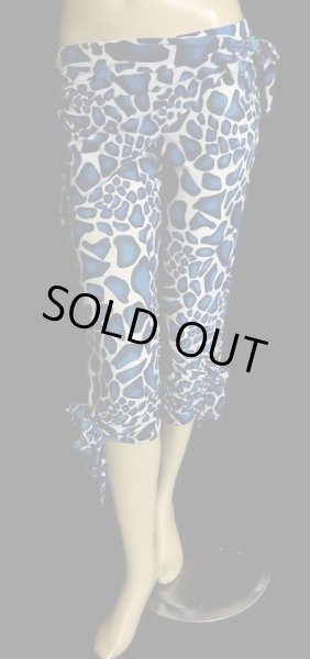 画像3: ♥HANAN/ハナン♥ヒップスカーフストレッチパンツ☆ブルーレオパード☆ (3)