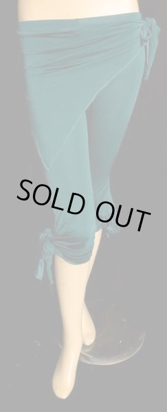 画像3: ♥HANAN/ハナン♥ヒップスカーフストレッチパンツ☆ピーコックグリーン☆ (3)