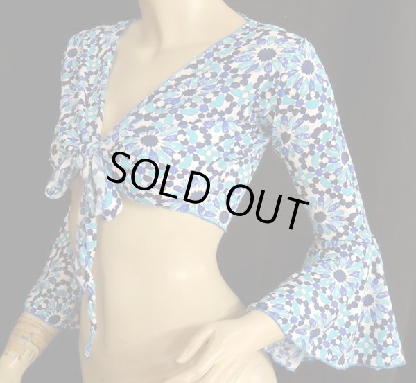 画像2: Amira Jamila オリジナル☆ストレッチチョリ☆ブルーモザイク (2)