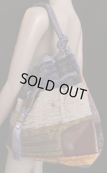 画像2: モロッコのバッグ☆マルチモーヴ☆ (2)