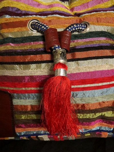 画像1: モロッコのバッグ☆マルチカラーストライプII☆