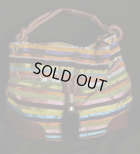 画像1: モロッコのバッグ☆マルチカラーストライプI☆ (1)