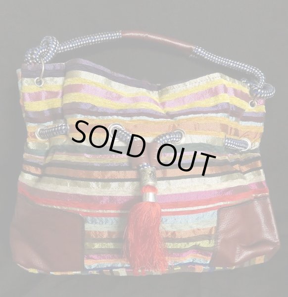 画像1: モロッコのバッグ☆マルチカラーストライプII☆ (1)