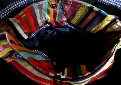 画像2: モロッコのバッグ☆マルチカラーストライプII☆