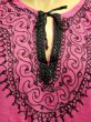 画像2: モロッコのバルーンチュニック☆フューシャピンク✕ブラック☆ (2)