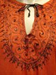 画像2: モロッコのバルーンチュニック☆オレンジ✕ブラウン☆ (2)