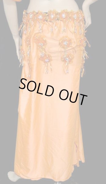 画像3: エジプトオリエンタルコスチューム☆オレンジスムースフラワー☆ (3)