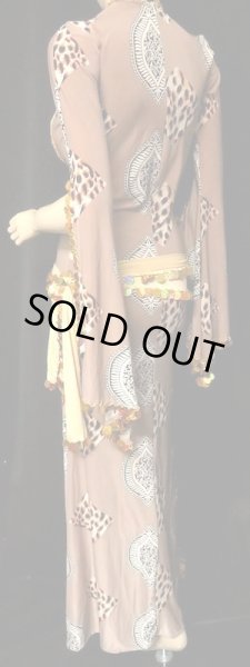 画像3: ♥HANAN/ハナン♥ロングスリーブバラディドレス☆pinkbeigeleopard☆ (3)