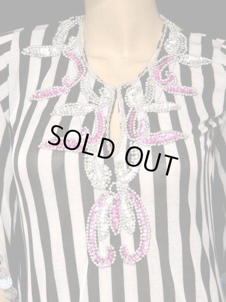 画像2: ♥HANAN/ハナン♥サイディドレス☆monotonestripepink☆ (2)