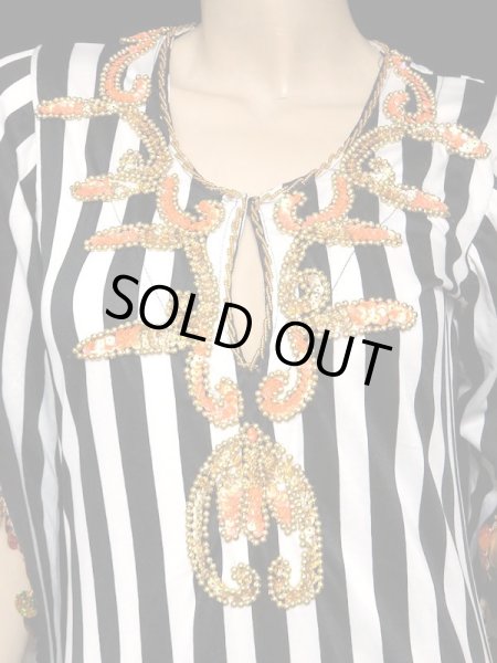 画像2: ♥HANAN/ハナン♥サイディドレス☆monotonestripeorange☆ (2)