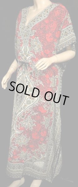画像2: プリントカバードレス☆レッドアラビアンアラベスク☆ (2)