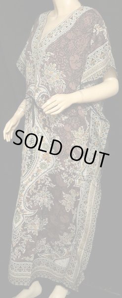 画像2: プリントカバードレス☆ブラウンアラビアンアラベスク☆ (2)