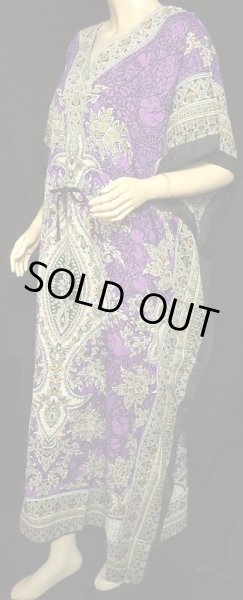 画像2: プリントカバードレス☆パープルアラビアンアラベスク☆ (2)