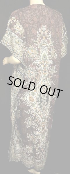 画像3: プリントカバードレス☆ブラウンアラビアンアラベスク☆ (3)