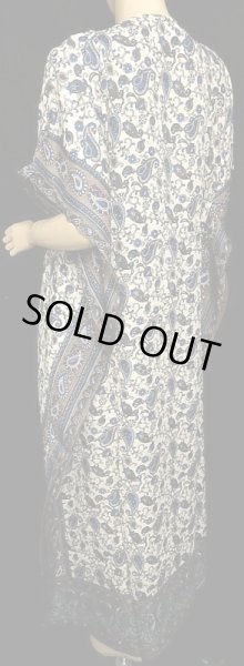 画像3: プリントカバードレス☆ブルーランダムペイズリー☆ (3)