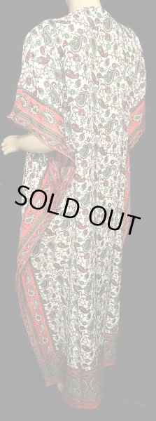 画像3: プリントカバードレス☆オレンジレッドランダムペイズリー☆ (3)