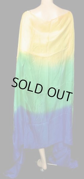 画像1: 5mm habotaiシルクベール☆トリコロール☆イエロー✕グリーン✕ブルー☆ (1)