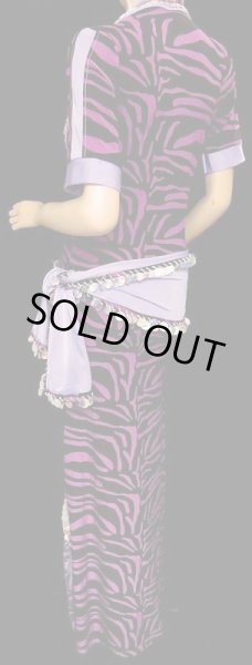 画像3: ♥HANAN/ハナン♥ショートスリーブバラディドレス☆lavenderpurplezebra☆ (3)