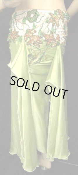 画像3: エジプトオリエンタルコスチューム☆ブライトグリーンフラワー☆ (3)