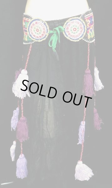 画像2: トライバルタッセルベルト☆パープルII☆ (2)