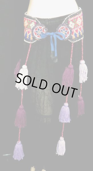 画像2: トライバルタッセルベルト☆パープルI☆ (2)