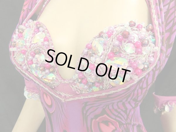 画像2: ♥HANAN/ハナン♥ショートスリーブバラディドレス☆pinkgradepeacock☆ (2)