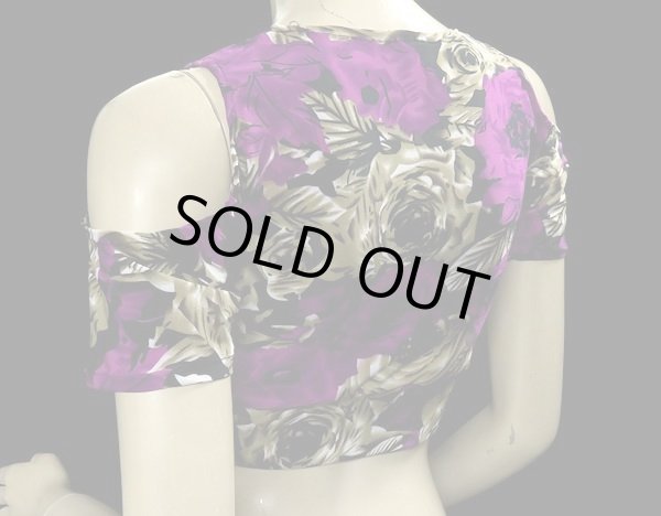 画像2: ♥HANAN/ハナン♥ストレッチチョリ/パープルフラワー (2)