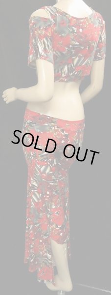 画像3: ♥HANAN♥チョリ&パンツセット/チョリ&バタフライパンツ/レッドグレーフラワー (3)