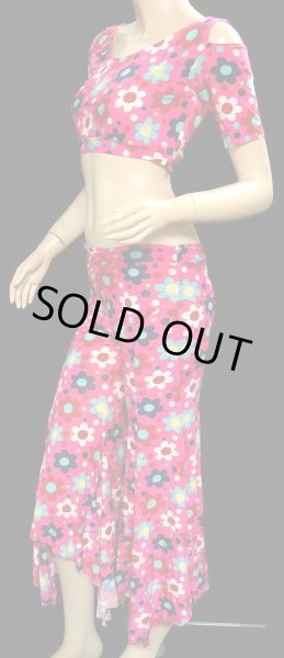 画像2: ♥HANAN♥チョリ&パンツセット/チョリ&バタフライパンツ/レトロフラワーピンク (2)