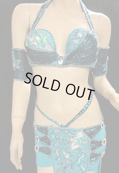 画像2: ❤ハナン/HANAN❤エジプトオリエンタルコスチューム☆turquoisetwoslit☆  (2)