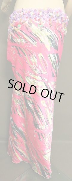 画像3: エジプトオリエンタルコスチューム☆プリントラヴェンダーフラワー☆ (3)