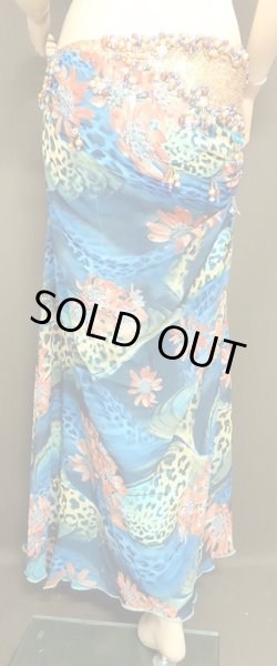 画像3: エジプトオリエンタルコスチューム☆アクアブループリントフラワー☆ (3)