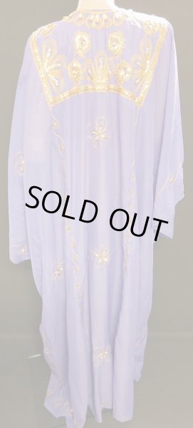 画像2: エジプト製トラディショナルハリジドレス☆ラベンダー☆ (2)