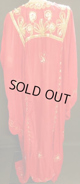 画像2: エジプト製トラディショナルハリジドレス☆レッド☆ (2)